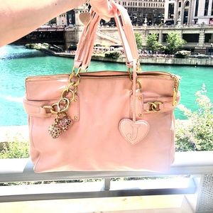 Juicy Couture stunning pink leather tote